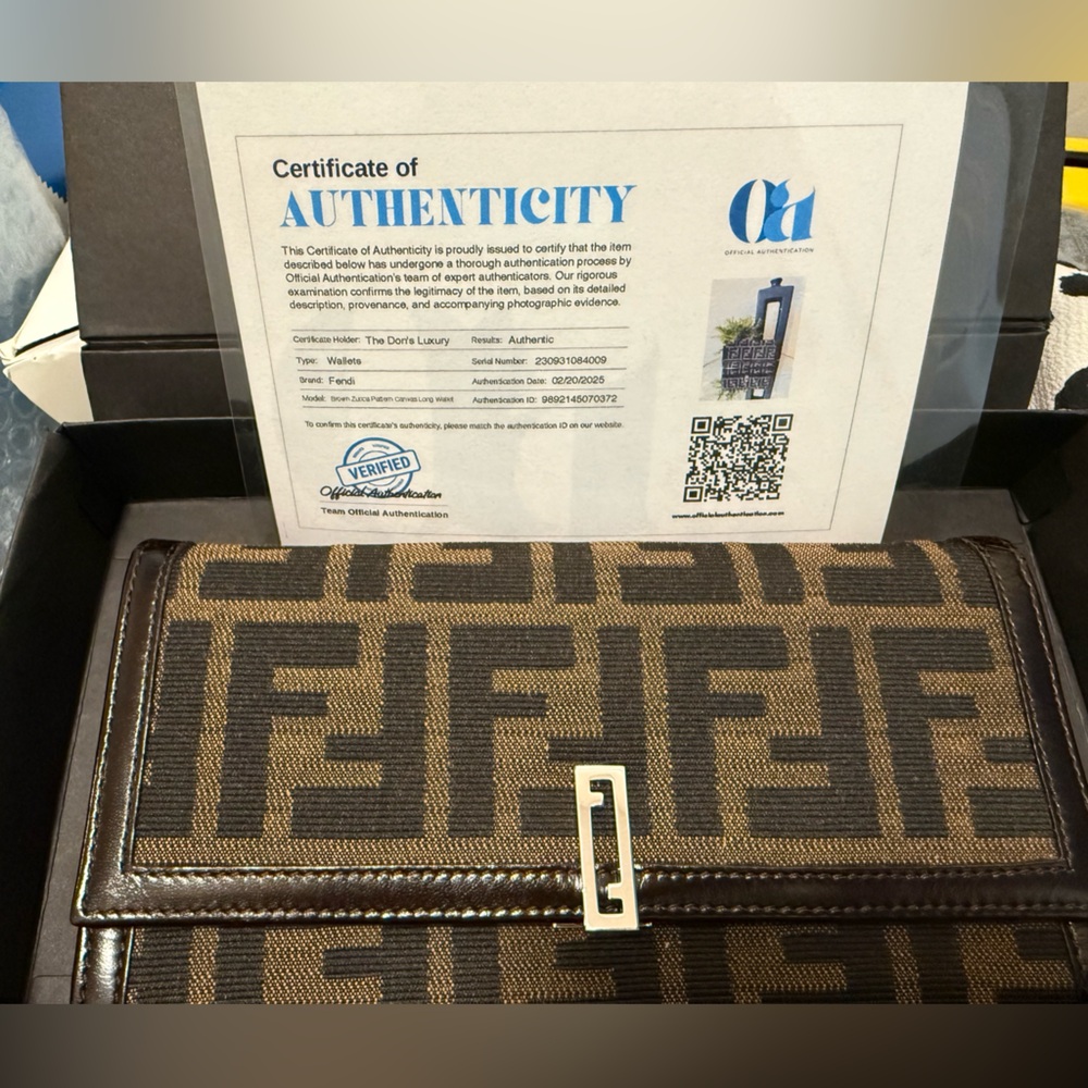 Fendi Zucca Long Wallet - Picture 1 of 8